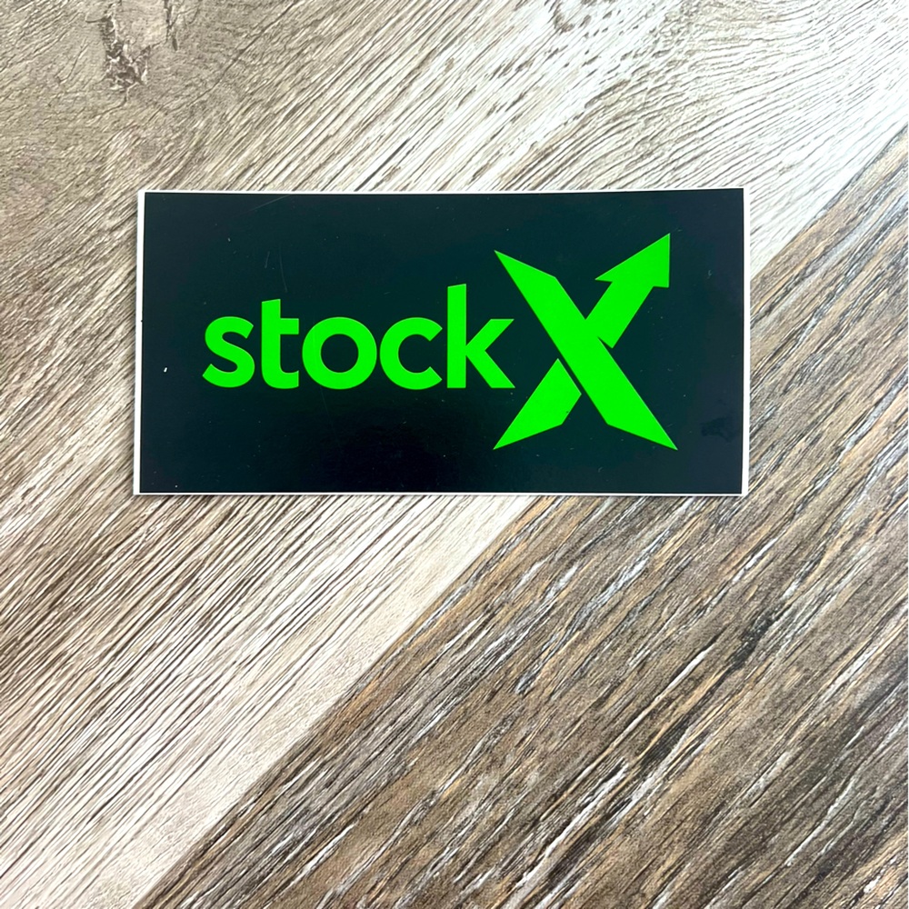 Stock X box logo sticker